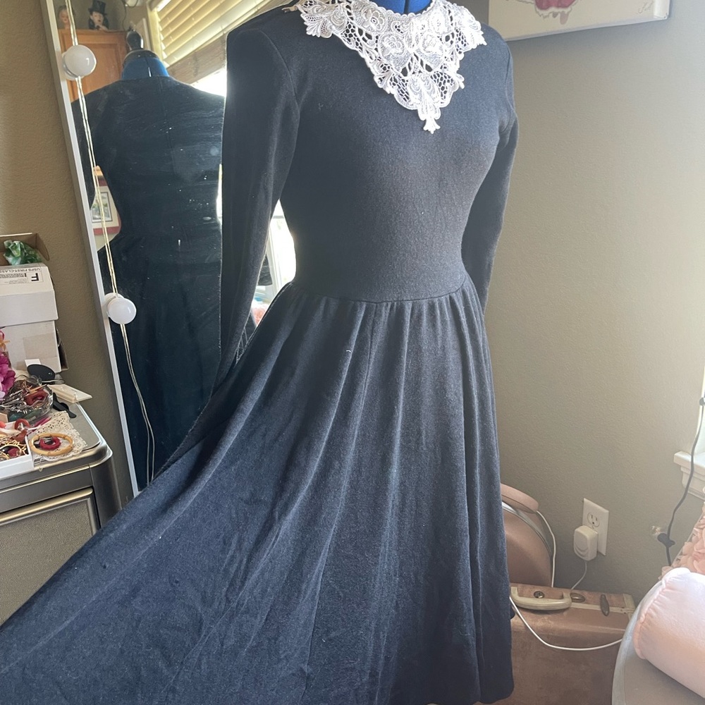 Wednesday inspired Vintage Dress